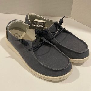 COPY - HEYDUDES Shoes Men's Slip On Shoes Chambray Navy & White Size 8